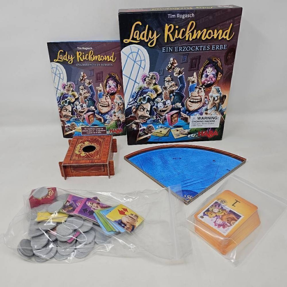 LADY RICHMOND BOARD GAME HABA FAMILY SPANISH GERMAN 2-5 PLAYERS COMPLETE